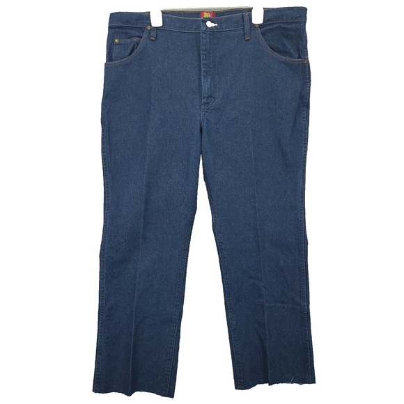 Wrangler Other - Wrangler Mens Jeans Size 42 Slim Fit Solid Blue Denim 100% Cotton  *